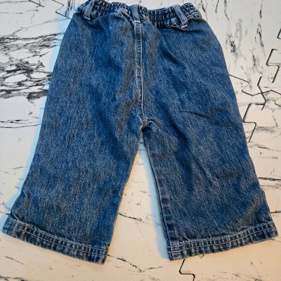 3 For 10 πβ¨οΈ VINTAGE 1990S Teddy Bear Flared Denim Jeans Size 6-9 Months - Picture 6 of 6